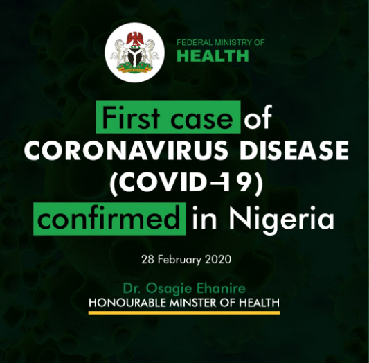 Corona Virus Arrives - Nigeria!! Ministry Of Health Confirms - First Corona Case.