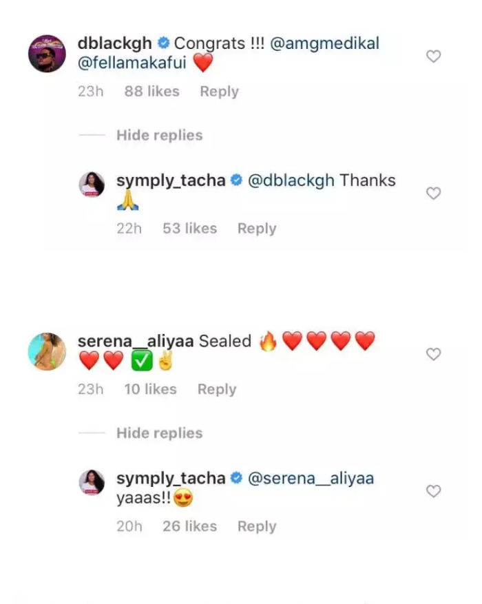 Fella Makafui White Wedding: Tacha Assumes Bridesmaid Duties!!