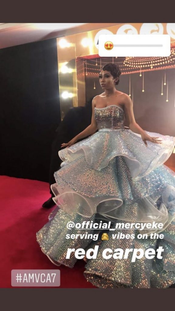 #AMVCA7: Mercy Eke Hits AMVCA Red Carpets Styled In Designer Fishing Nets (Photos) .